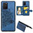 Funda Silicona Carcasa Ultrafina Goma con Magnetico S05D para Samsung Galaxy A91 Azul