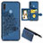 Funda Silicona Carcasa Ultrafina Goma con Magnetico S05D para Samsung Galaxy M11 Azul