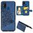 Funda Silicona Carcasa Ultrafina Goma con Magnetico S05D para Samsung Galaxy M21s Azul