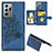 Funda Silicona Carcasa Ultrafina Goma con Magnetico S05D para Samsung Galaxy Note 20 Ultra 5G Azul