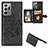 Funda Silicona Carcasa Ultrafina Goma con Magnetico S05D para Samsung Galaxy Note 20 Ultra 5G Negro
