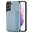 Funda Silicona Carcasa Ultrafina Goma con Magnetico S05D para Samsung Galaxy S21 FE 5G Azul
