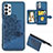 Funda Silicona Carcasa Ultrafina Goma con Magnetico S06D para Samsung Galaxy A32 5G Azul