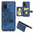 Funda Silicona Carcasa Ultrafina Goma con Magnetico S06D para Samsung Galaxy F02S SM-E025F Azul