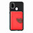 Funda Silicona Carcasa Ultrafina Goma con Magnetico S06D para Samsung Galaxy M21 Rojo