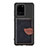 Funda Silicona Carcasa Ultrafina Goma con Magnetico S06D para Samsung Galaxy S20 Ultra 5G Negro