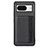 Funda Silicona Carcasa Ultrafina Goma con Magnetico S07D para Google Pixel 8 5G Negro