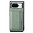 Funda Silicona Carcasa Ultrafina Goma con Magnetico S07D para Google Pixel 8 5G Verde