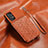 Funda Silicona Carcasa Ultrafina Goma con Magnetico S07D para Samsung Galaxy A52 5G Marron