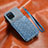 Funda Silicona Carcasa Ultrafina Goma con Magnetico S07D para Samsung Galaxy M12 Azul