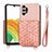 Funda Silicona Carcasa Ultrafina Goma con Magnetico S08D para Samsung Galaxy A13 4G Rosa