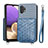 Funda Silicona Carcasa Ultrafina Goma con Magnetico S08D para Samsung Galaxy A32 5G Azul