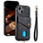 Funda Silicona Carcasa Ultrafina Goma con Magnetico S09D para Apple iPhone 15 Negro