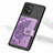 Funda Silicona Carcasa Ultrafina Goma con Magnetico S09D para Samsung Galaxy A91 Morado