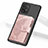 Funda Silicona Carcasa Ultrafina Goma con Magnetico S09D para Samsung Galaxy A91 Rosa