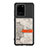 Funda Silicona Carcasa Ultrafina Goma con Magnetico S09D para Samsung Galaxy S20 Ultra 5G Negro