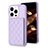 Funda Silicona Carcasa Ultrafina Goma con Magnetico S10D para Apple iPhone 14 Pro Max Purpura Claro