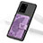 Funda Silicona Carcasa Ultrafina Goma con Magnetico S11D para Samsung Galaxy S20 Ultra Morado