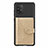 Funda Silicona Carcasa Ultrafina Goma con Magnetico S12D para Samsung Galaxy M80S Oro