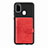 Funda Silicona Carcasa Ultrafina Goma con Magnetico S13D para Samsung Galaxy M21 Rojo