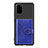 Funda Silicona Carcasa Ultrafina Goma con Magnetico S13D para Samsung Galaxy S20 Plus Azul