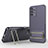 Funda Silicona Carcasa Ultrafina Goma con Soporte KC1 para Samsung Galaxy A13 4G Purpura Claro