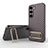 Funda Silicona Carcasa Ultrafina Goma con Soporte KC1 para Samsung Galaxy S22 5G Marron