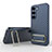 Funda Silicona Carcasa Ultrafina Goma con Soporte KC1 para Samsung Galaxy S23 Plus 5G Azul