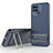 Funda Silicona Carcasa Ultrafina Goma con Soporte KC1 para Xiaomi Redmi 10 Power Azul