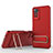 Funda Silicona Carcasa Ultrafina Goma con Soporte KC1 para Xiaomi Redmi Note 11 Pro 4G Rojo