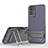 Funda Silicona Carcasa Ultrafina Goma con Soporte KC1 para Xiaomi Redmi Note 11S 4G Purpura Claro