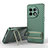 Funda Silicona Carcasa Ultrafina Goma con Soporte KC2 para OnePlus 11 5G Verde