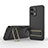 Funda Silicona Carcasa Ultrafina Goma con Soporte KC2 para Xiaomi Redmi Note 12 5G Negro