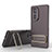 Funda Silicona Carcasa Ultrafina Goma con Soporte KC3 para Huawei Honor 80 5G Marron