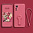 Funda Silicona Carcasa Ultrafina Goma con Soporte para Xiaomi Mi 12 5G Oro Rosa