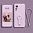 Funda Silicona Carcasa Ultrafina Goma con Soporte para Xiaomi Mi 12 5G Purpura Claro