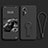 Funda Silicona Carcasa Ultrafina Goma con Soporte para Xiaomi Mi 12S 5G Negro