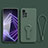 Funda Silicona Carcasa Ultrafina Goma con Soporte para Xiaomi Redmi Note 11 Pro+ Plus 5G Verde Noche