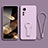 Funda Silicona Carcasa Ultrafina Goma con Soporte para Xiaomi Redmi Note 12S Purpura Claro