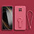Funda Silicona Carcasa Ultrafina Goma con Soporte para Xiaomi Redmi Note 9T 5G Rosa Roja