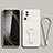 Funda Silicona Carcasa Ultrafina Goma con Soporte S01 para Xiaomi Mi 12 Lite NE 5G Blanco