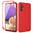 Funda Silicona Carcasa Ultrafina Goma Frontal y Trasera 360 Grados MJ1 para Samsung Galaxy A32 4G Rojo