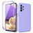 Funda Silicona Carcasa Ultrafina Goma Frontal y Trasera 360 Grados MJ1 para Samsung Galaxy A32 5G Purpura Claro