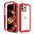 Funda Silicona Carcasa Ultrafina Goma Frontal y Trasera 360 Grados para Apple iPhone 15 Pro Max Rojo