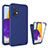 Funda Silicona Carcasa Ultrafina Goma Frontal y Trasera 360 Grados para Samsung Galaxy A72 4G Azul