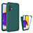 Funda Silicona Carcasa Ultrafina Goma Frontal y Trasera 360 Grados para Samsung Galaxy A72 4G Verde
