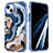 Funda Silicona Carcasa Ultrafina Goma Frontal y Trasera 360 Grados YJ1 para Apple iPhone 13 Pro Max Azul