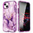 Funda Silicona Carcasa Ultrafina Goma Frontal y Trasera 360 Grados YJ1 para Apple iPhone 15 Morado