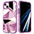 Funda Silicona Carcasa Ultrafina Goma Frontal y Trasera 360 Grados YJ2 para Apple iPhone 14 Plus Morado