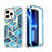 Funda Silicona Carcasa Ultrafina Goma Frontal y Trasera 360 Grados YJ3 para Apple iPhone 13 Pro Max Azul